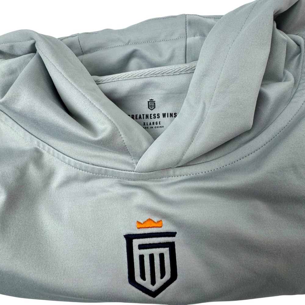 Greatness Wins Mens XL Grey Performance Pullover‎ Hoodie SS23 122MHS0039